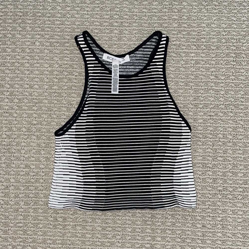 BCBGeneration striped crop top